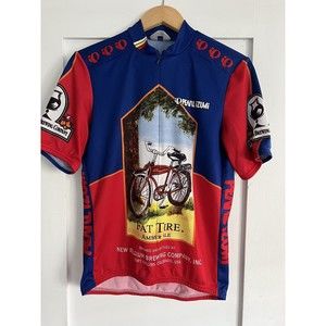 Vintage Pearl Izumi Cycling Jersey Adult Large Fat Tire New Belgium Brewery Co